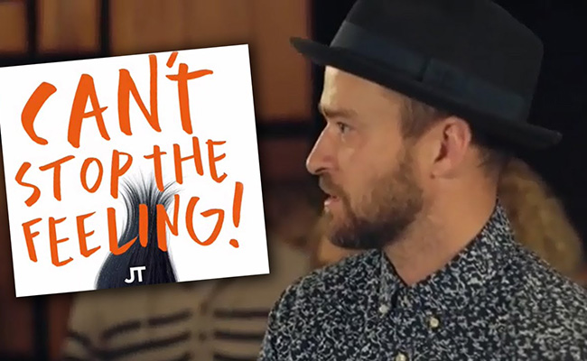 can't stop the feeling Justin Timberlake