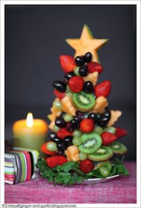 arbol-navidad- frutas postre