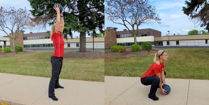 Medicine Ball Diagonal Chop