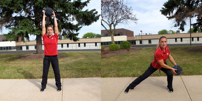 Medicine Ball Diagonal Slams