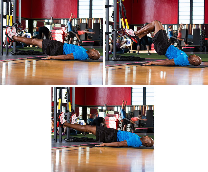 TRX Hamstring Curls to Abducted Legs