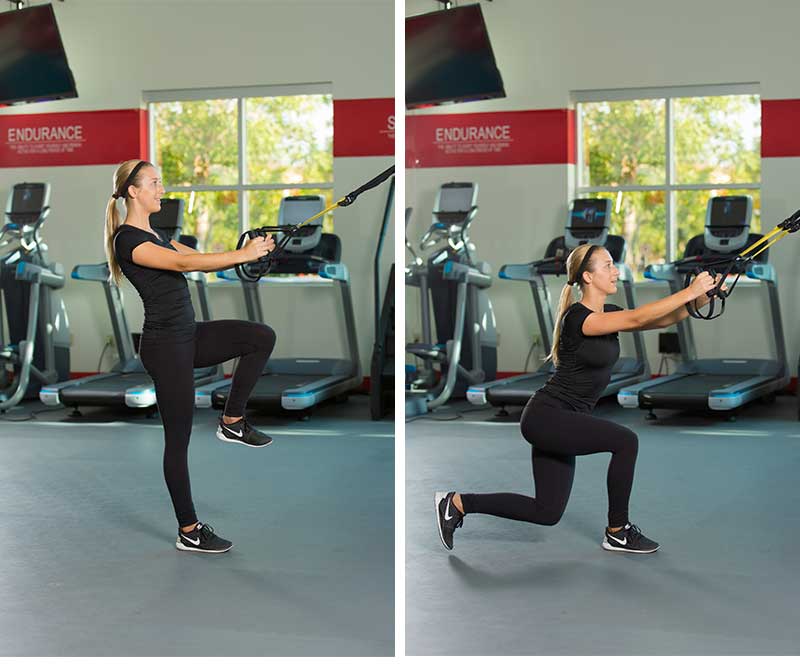 TRX Crossing Balance Lunge