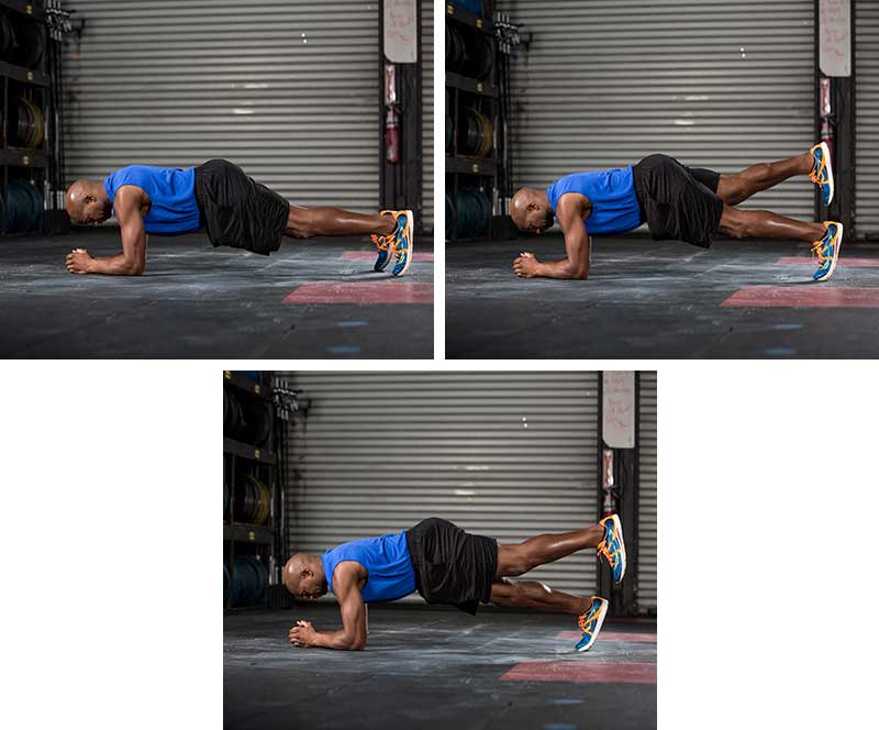 tripod plank with leg switch