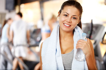 Woman in gym