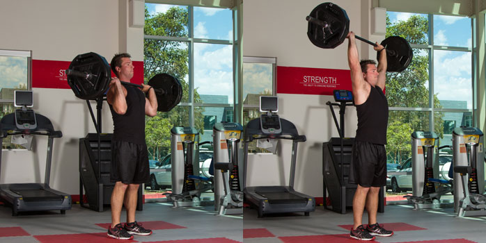 Standing overhead press