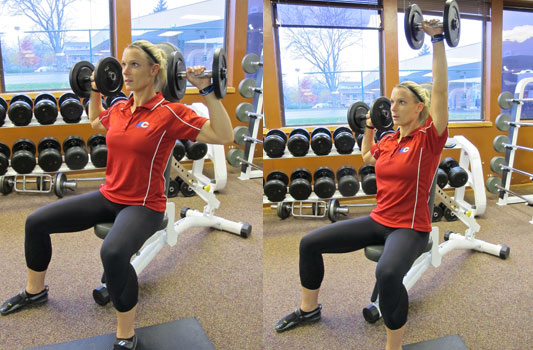 Dumbbell Alternating Arm Shoulder Press